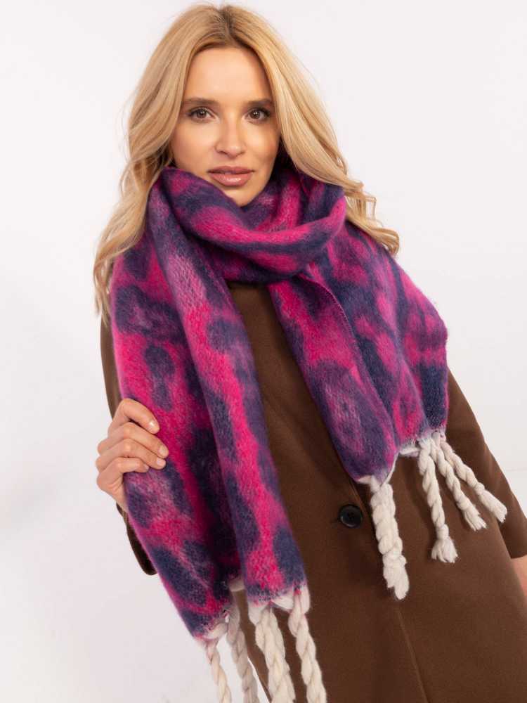 Wool Fashion Italia Šalikas-AT-SZ-416.27P-fuksija