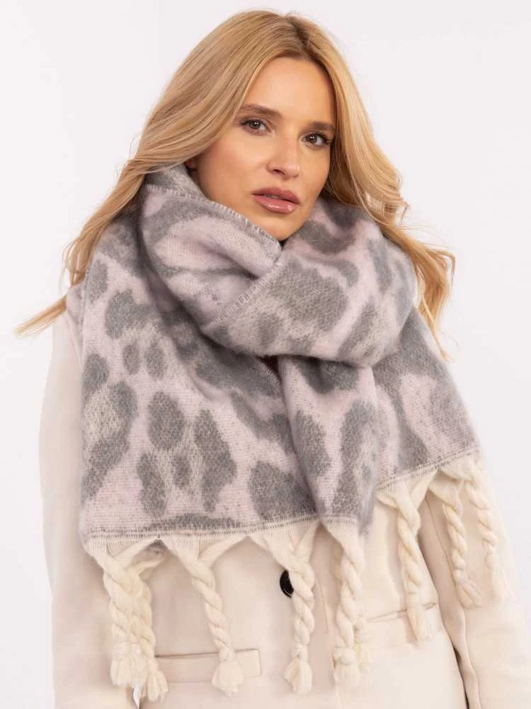 Wool Fashion Italia Šalikas-AT-SZ-416.99-šviesiai rožinis