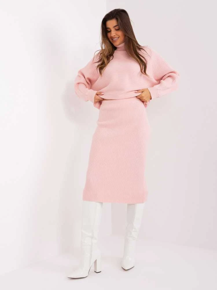 Wool Fashion Italia Spródnica-AT-SD-2331.00P-šviesiai rožinė