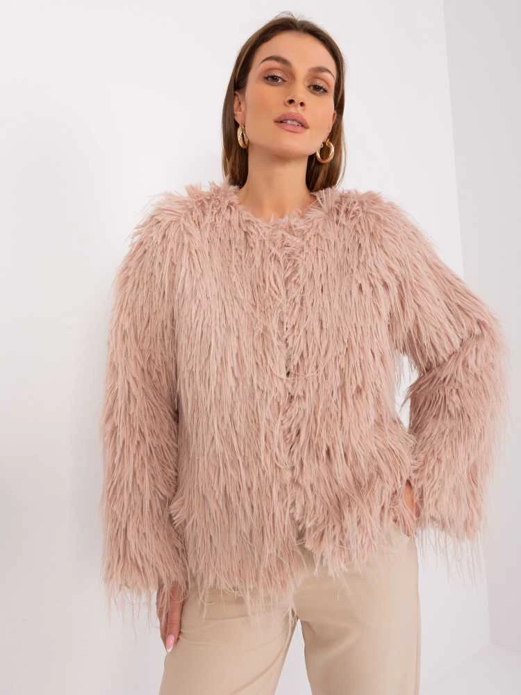 Wool Fashion Italia Striukė moterims-AT-KR-2359.96P-jasny rožinė