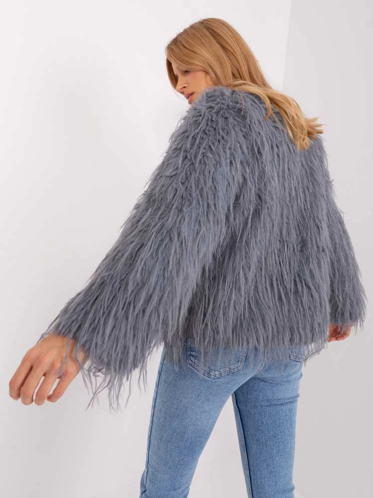 Wool Fashion Italia Striukė moterims-AT-KR-2359.96P-pilka