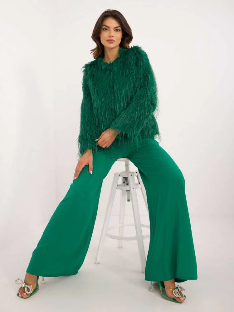 Wool Fashion Italia Striukė moterims-AT-KR-2359.96P- žalia