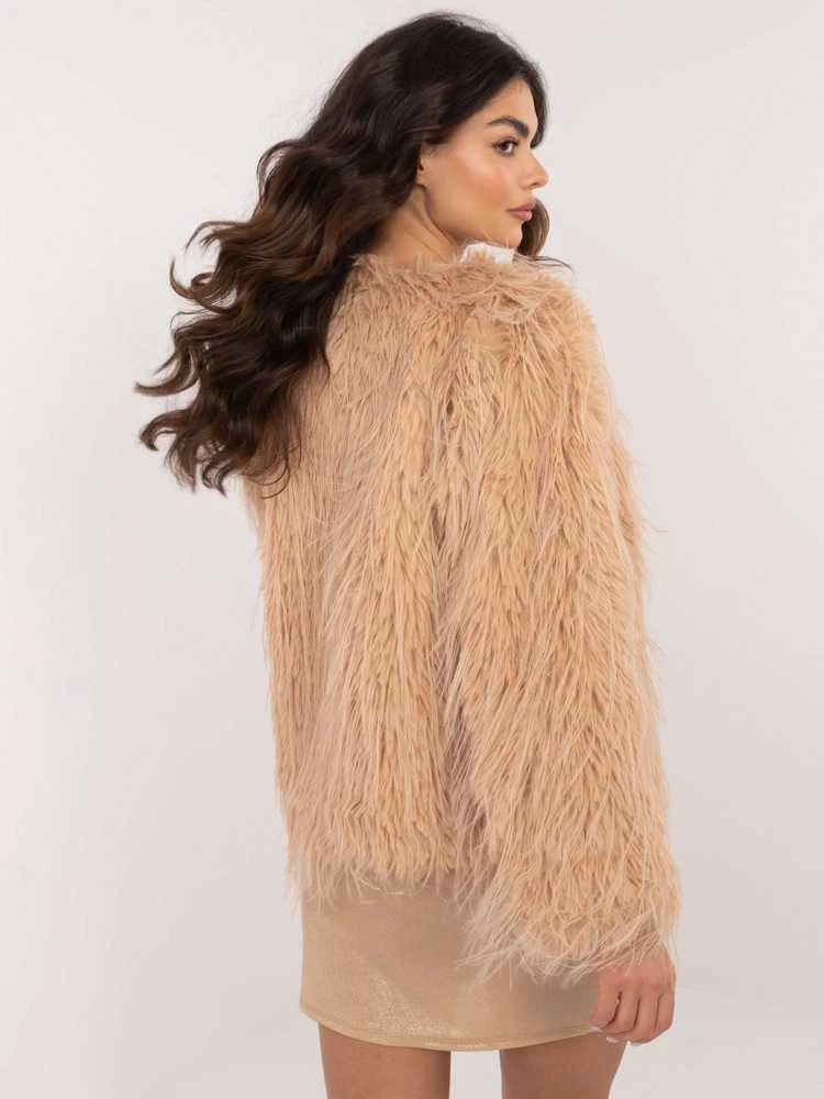 Wool Fashion Italia Striukė moterims-AT-KR-2359.96P-camelowy