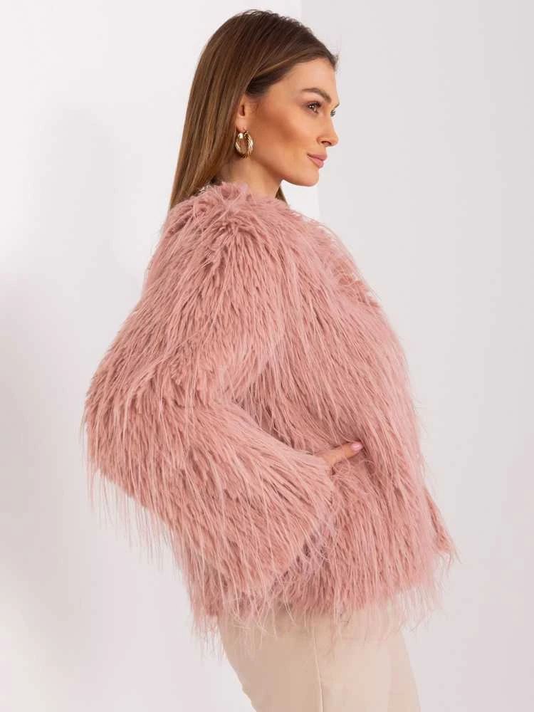 Wool Fashion Italia Striukė moterims-AT-KR-2359.96P-ciemny rožinė