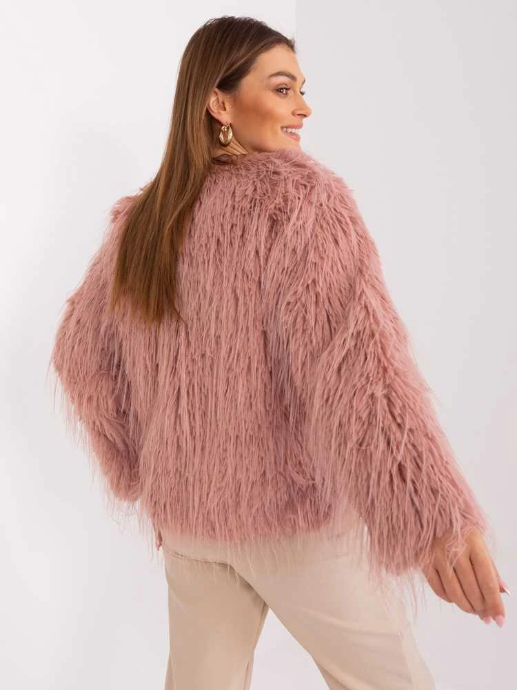Wool Fashion Italia Striukė moterims-AT-KR-2359.96P-ciemny rožinė
