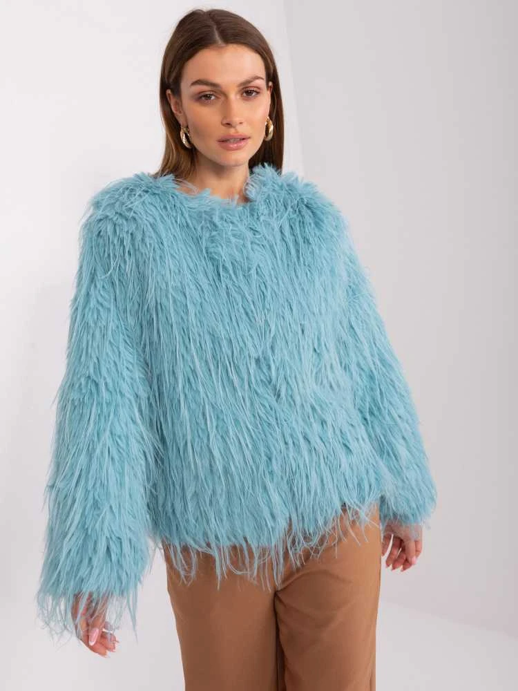 Wool Fashion Italia Striukė moterims-AT-KR-2359.96P-mietowy