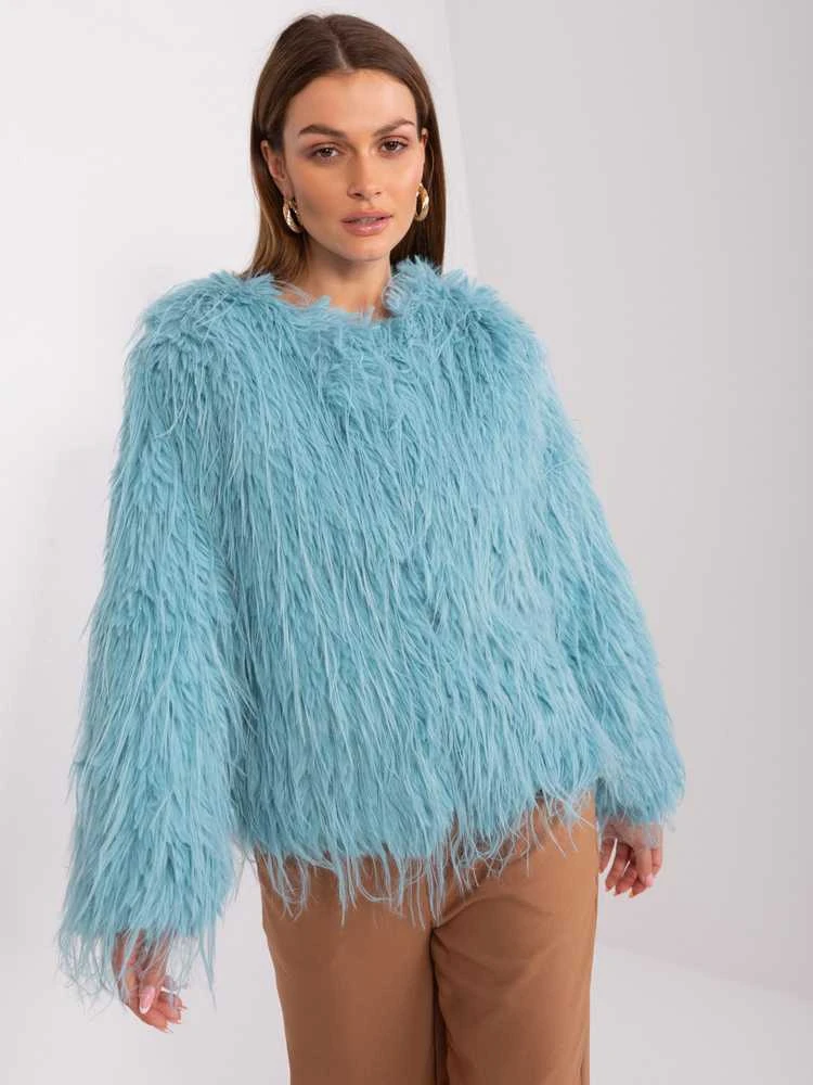 Wool Fashion Italia Striukė moterims-AT-KR-2359.96P-mietowy