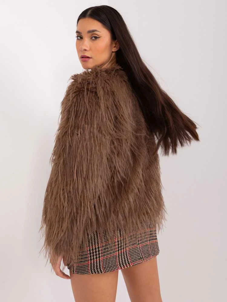 Wool Fashion Italia Striukė moterims-AT-KR-2359.96P-ruda