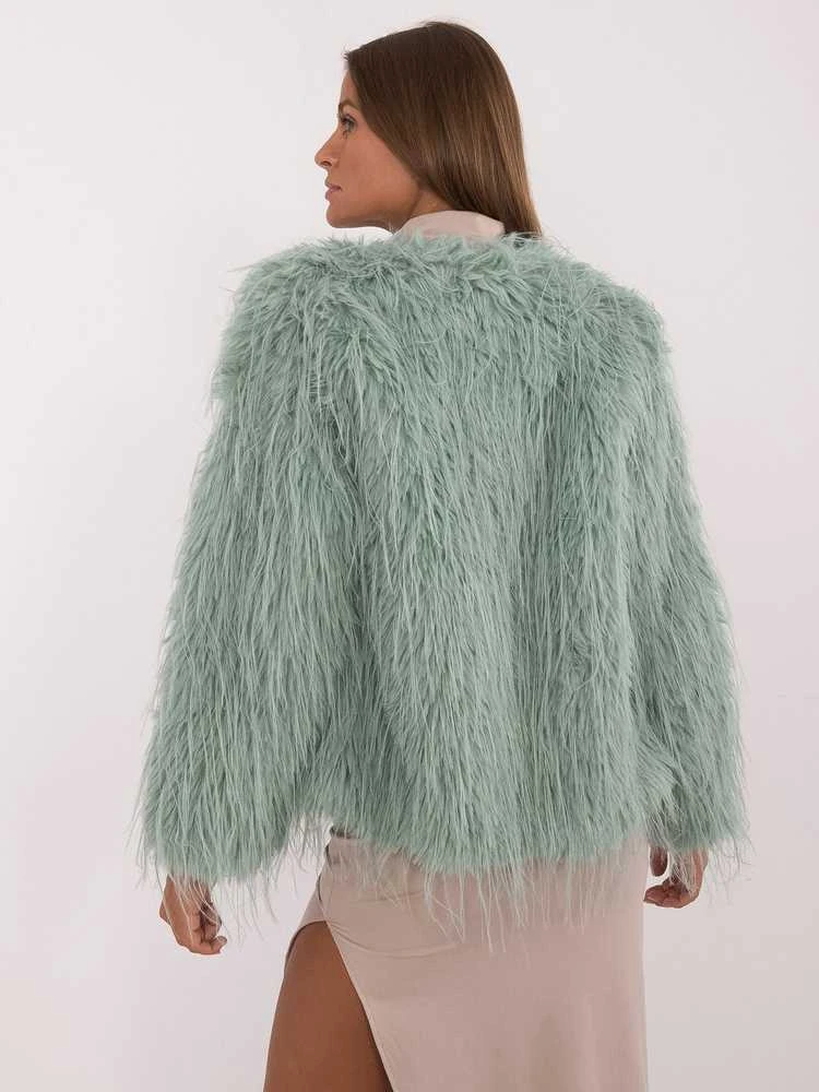 Wool Fashion Italia Striukė moterims-AT-KR-2359.96P-šviesiai žalia