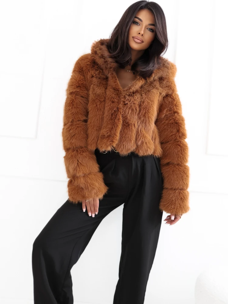 Wool Fashion Italia Striukė moterims-AT-KR-2378.96P-jasny ruda