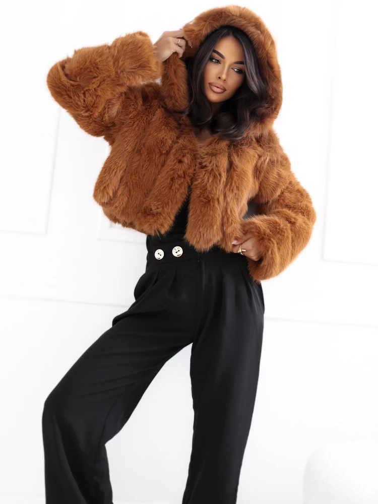 Wool Fashion Italia Striukė moterims-AT-KR-2378.96P-jasny ruda