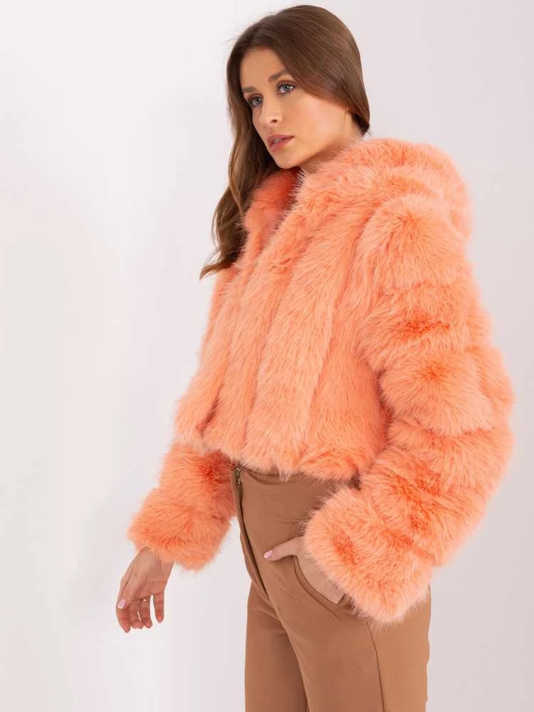 Wool Fashion Italia Striukė moterims-AT-KR-2378.97P-brzoskwiniowy