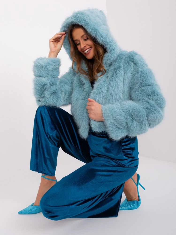 Wool Fashion Italia Striukė moterims-AT-KR-2378.97P-mietowy