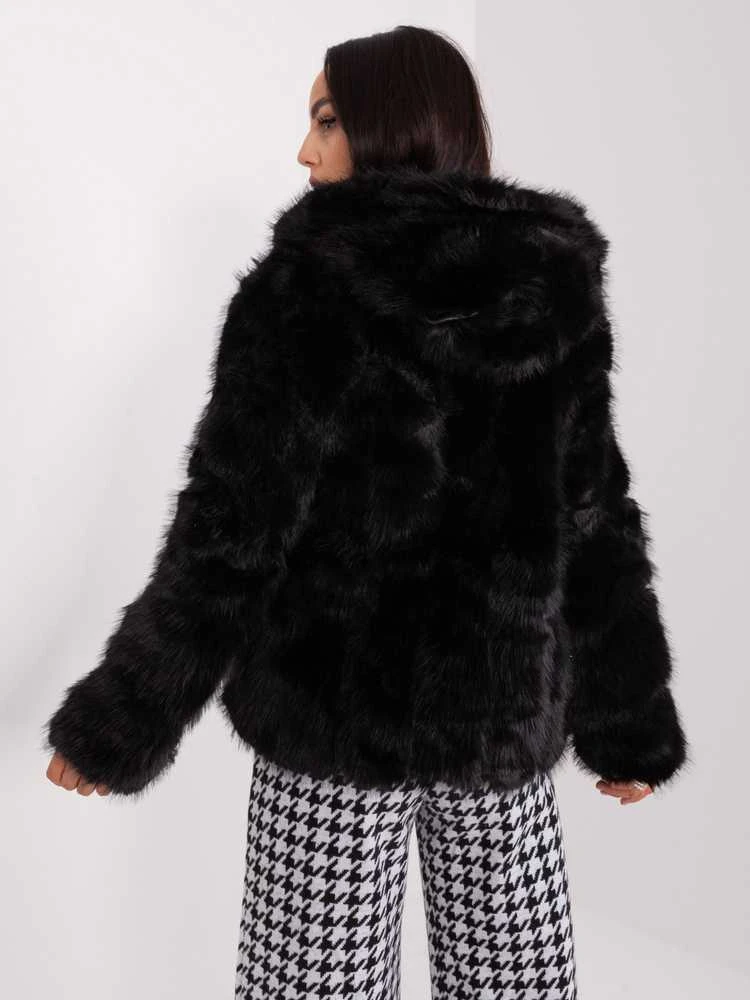 Wool Fashion Italia Striukė moterims-AT-KR-2386.00P- juoda
