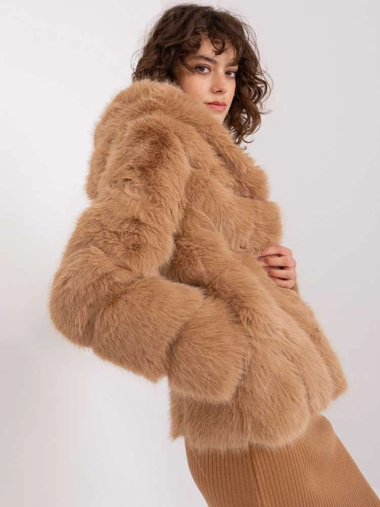 Wool Fashion Italia Striukė moterims-AT-KR-2386.00P-camelowy