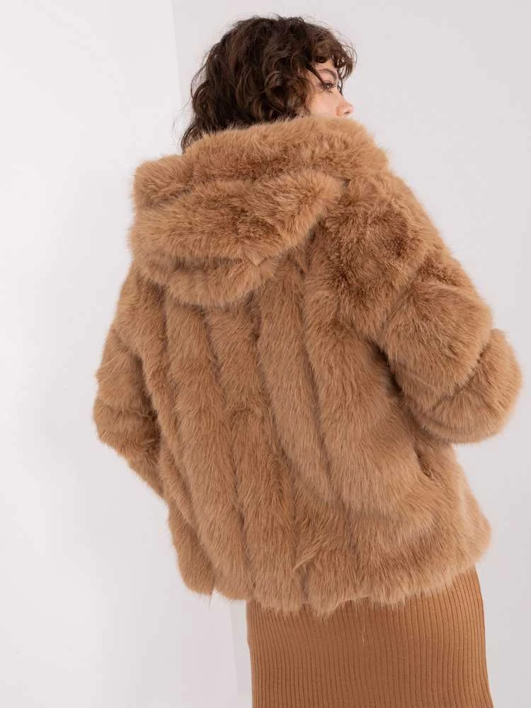 Wool Fashion Italia Striukė moterims-AT-KR-2386.00P-camelowy