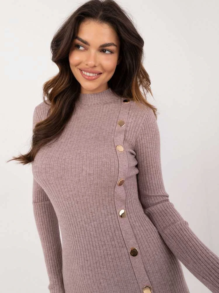 Wool Fashion Italia Suknelė-AT-SK-2345-2,34-šviesiai violetinė