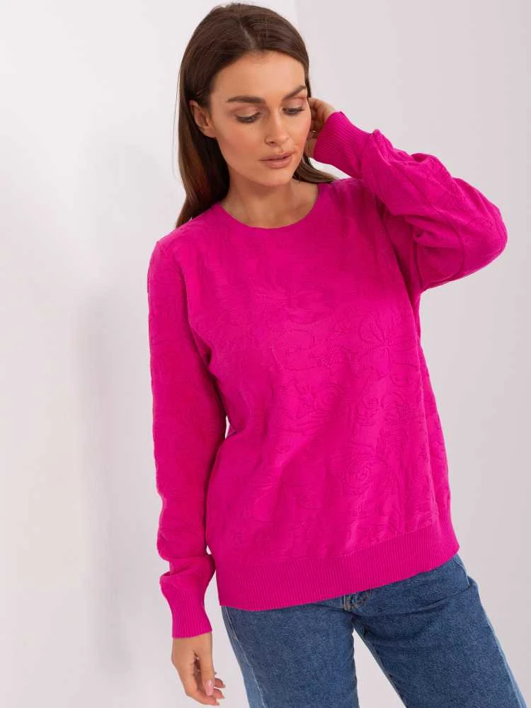 Wool Fashion Italia Megztinis-AT-SW-2231A.00P-fuksija