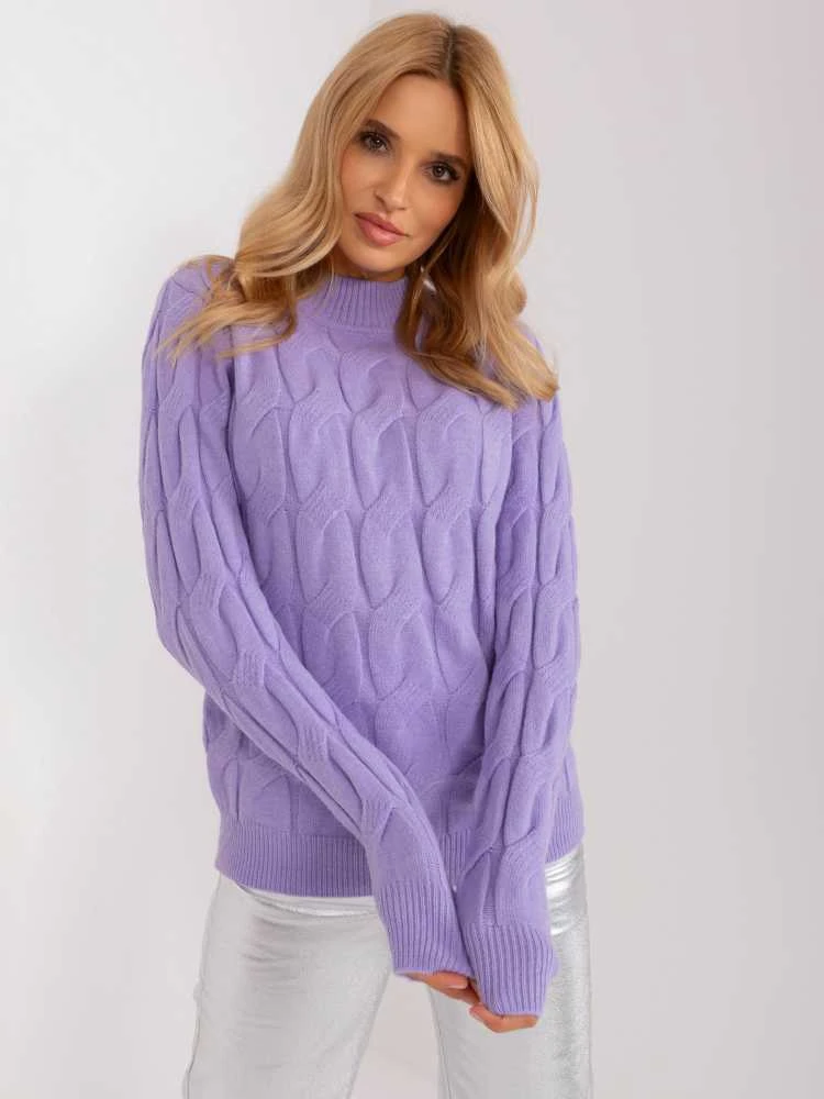 Wool Fashion Italia Megztinis-AT-SW-2235.00P-šviesiai violetinis