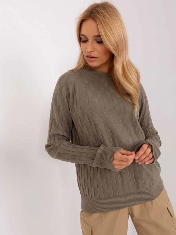 Wool Fashion Italia Megztinis-AT-SW-2326.37X-khaki