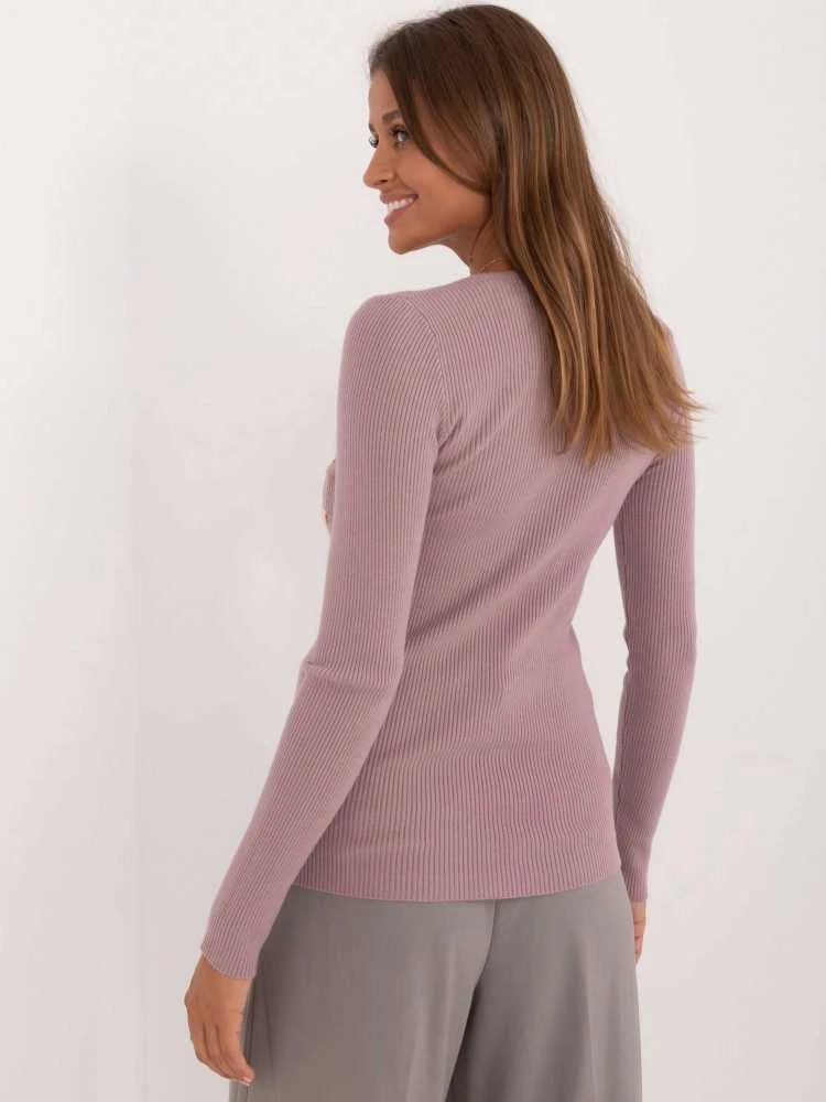 Wool Fashion Italia Megztinis-AT-SW-2332-2,65-šviesiai violetinis