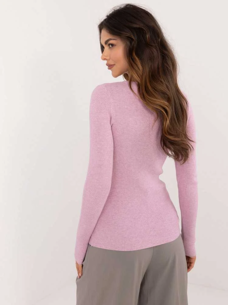 Wool Fashion Italia Megztinis-AT-SW-2332-2,65-šviesiai violetinis