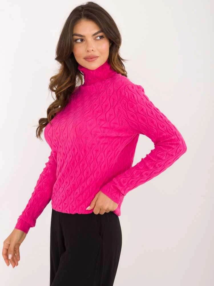 Wool Fashion Italia Megztinis-AT-SW-2334-2.61-fuksija