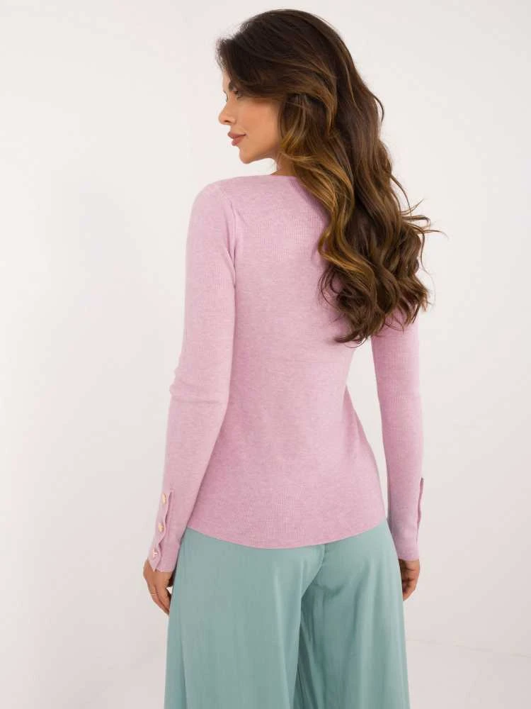 Wool Fashion Italia Megztinis-AT-SW-2334.49-šviesiai violetinis