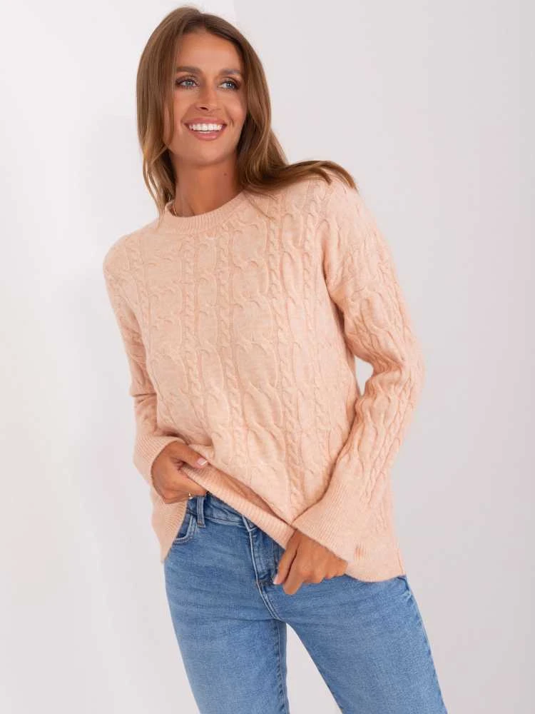 Wool Fashion Italia Megztinis-AT-SW-2335.27-persikas