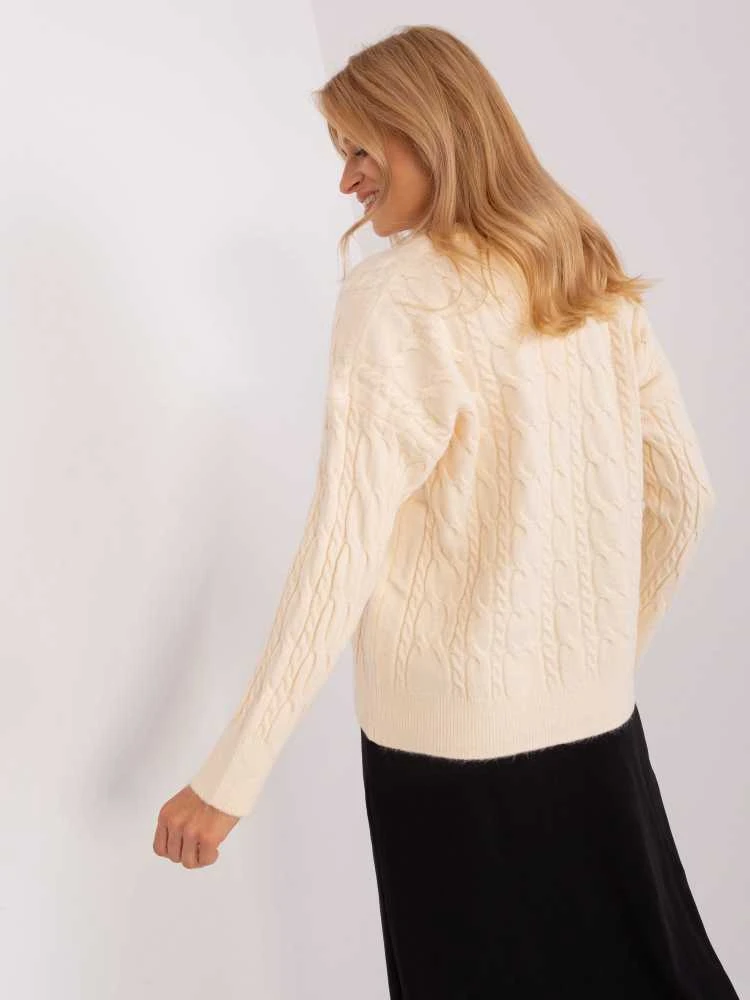 Wool Fashion Italia Megztinis-AT-SW-2335.27-ekru