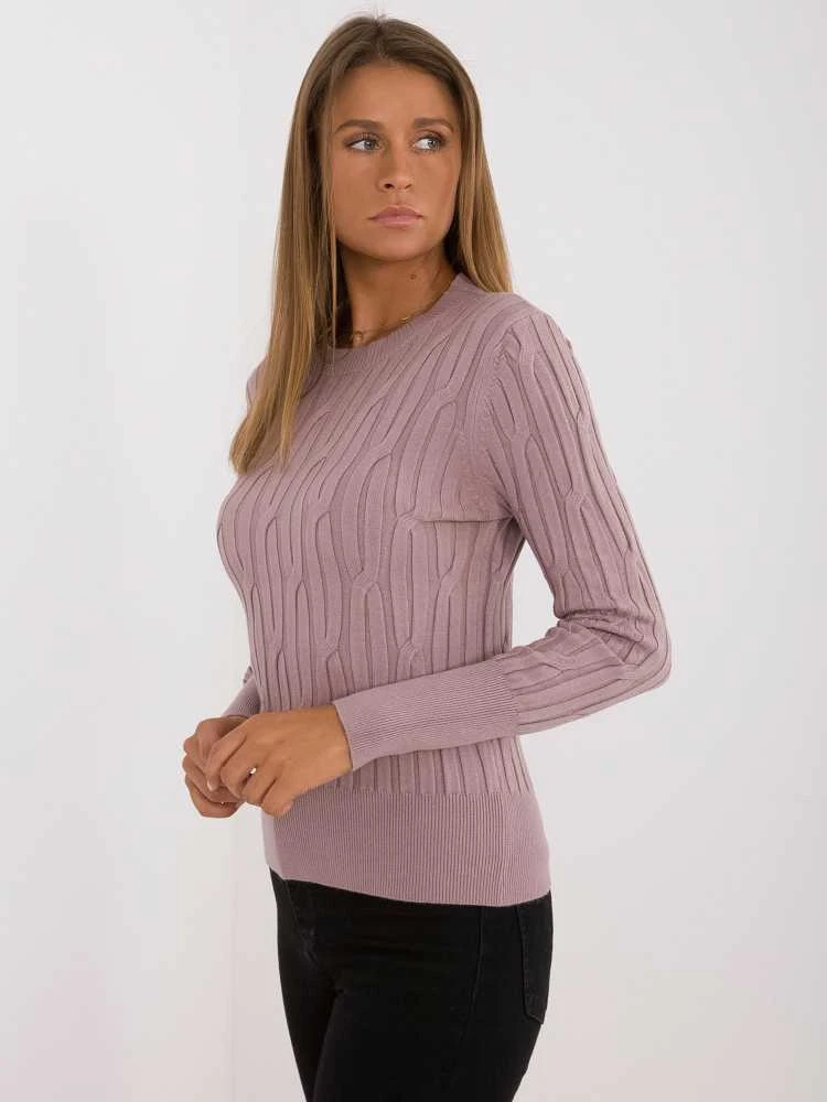 Wool Fashion Italia Megztinis-AT-SW-2338-2,61-šviesiai violetinis