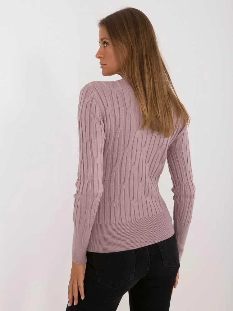 Wool Fashion Italia Megztinis-AT-SW-2338-2,61-šviesiai violetinis