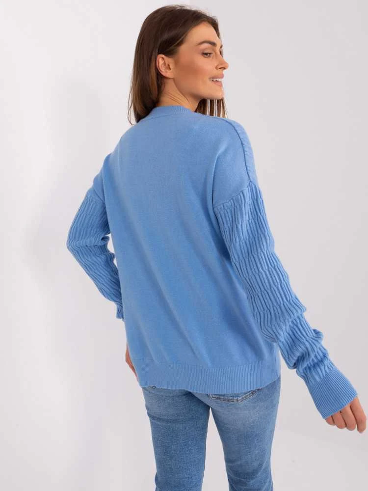Wool Fashion Italia Megztinis-AT-SW-2338.14P-mėlynas