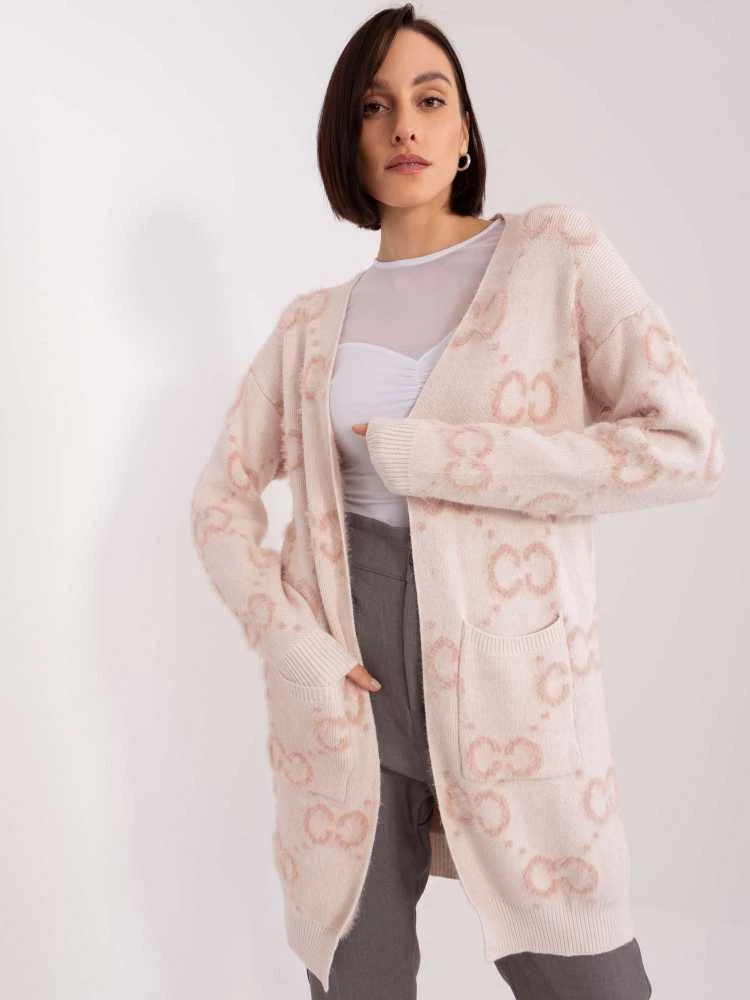 Wool Fashion Italia Megztinis-AT-SW-23401-A.86-šviesiai rožinis