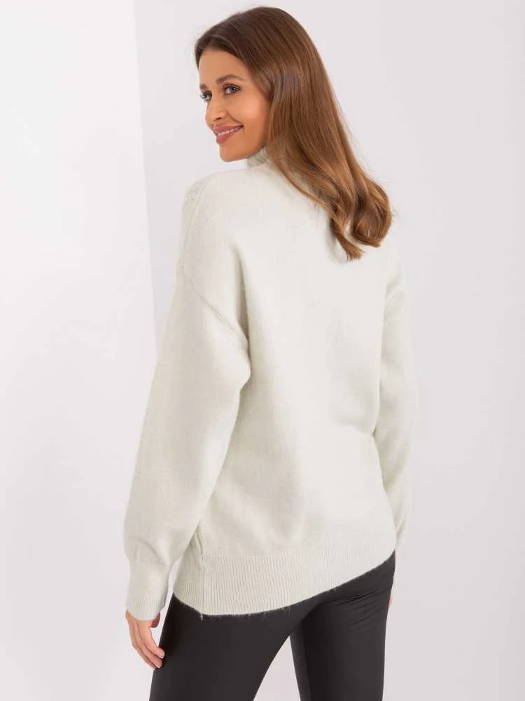 Wool Fashion Italia Megztinis-AT-SW-23401.97P-mėtinė