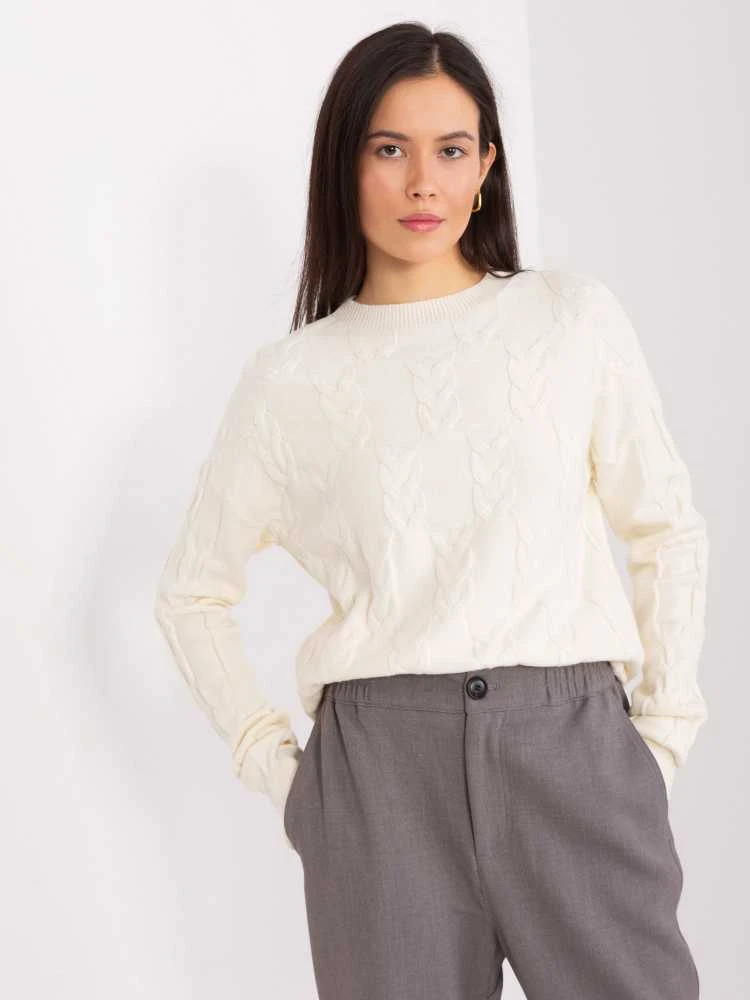 Wool Fashion Italia Megztinis-AT-SW-2340.22-ekru