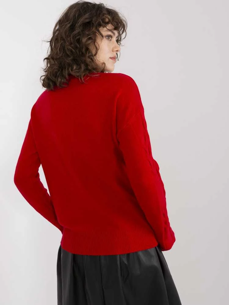 Wool Fashion Italia Megztinis-AT-SW-2340.22-raudonas