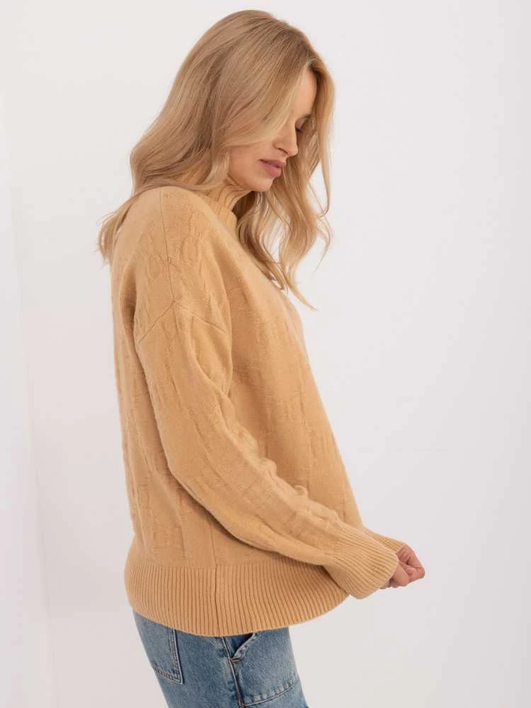 Wool Fashion Italia Megztinis-AT-SW-2342-1,35-camel