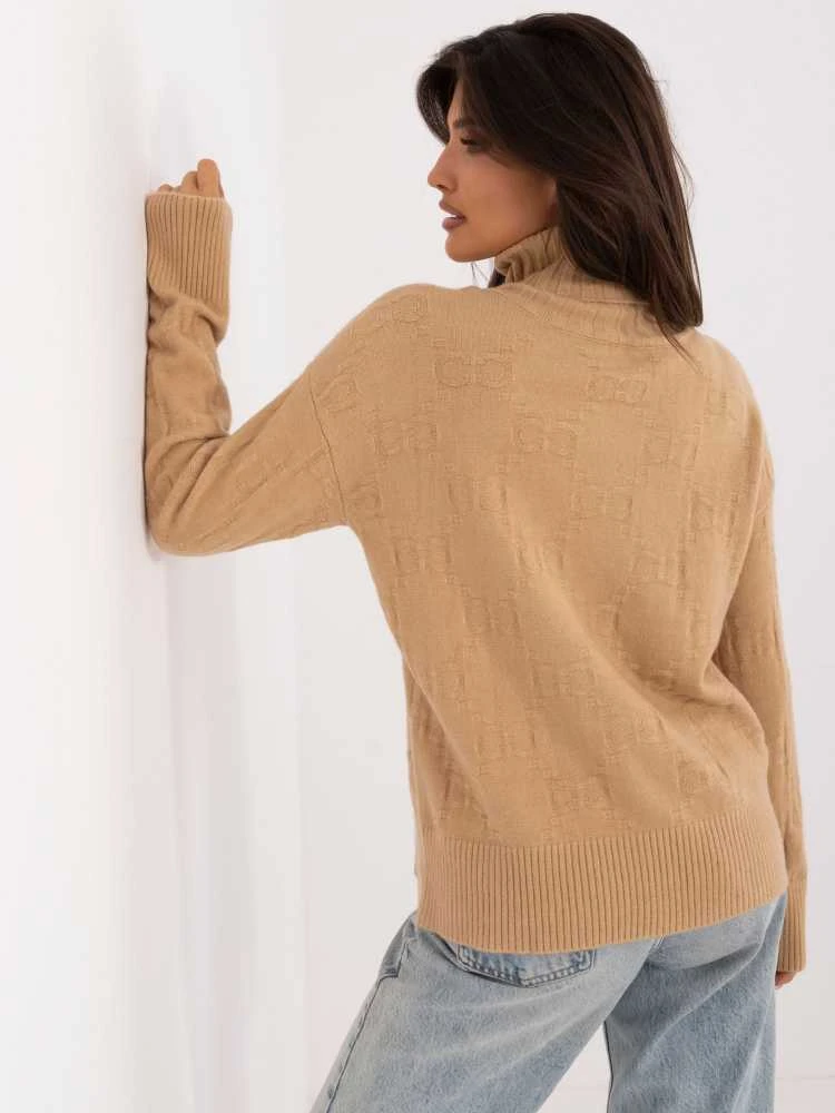 Wool Fashion Italia Megztinis-AT-SW-2342-1,35-camel