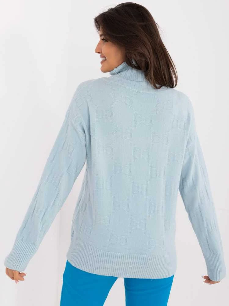 Wool Fashion Italia Megztinis-AT-SW-2342-1,35-mėlynas