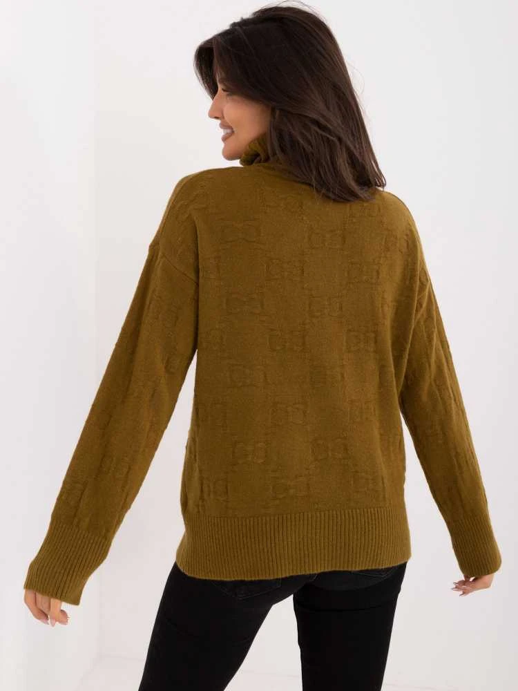 Wool Fashion Italia Megztinis-AT-SW-2342-1,35-alyvuogių