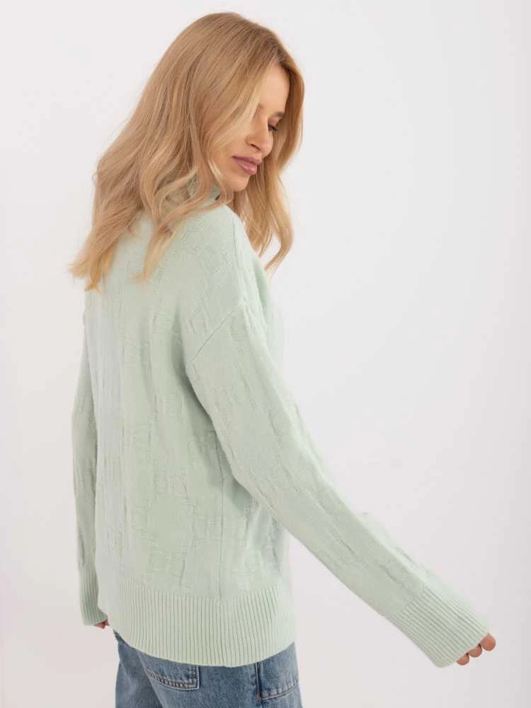 Wool Fashion Italia Megztinis-AT-SW-2342-1,35-pistacijos