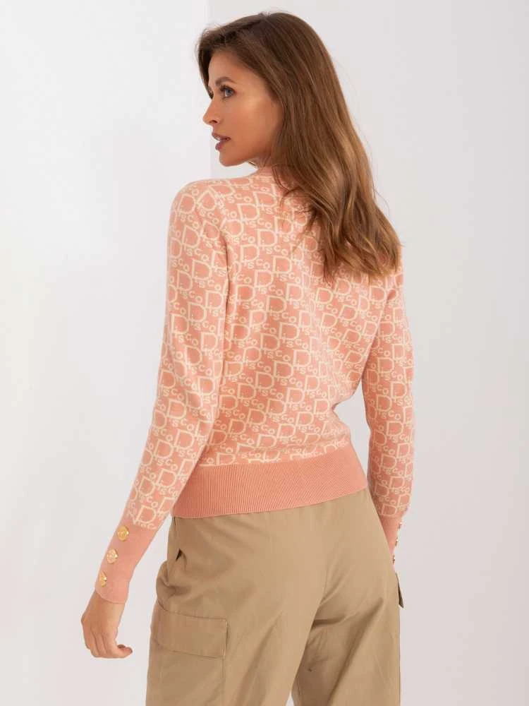 Wool Fashion Italia Megztinis-AT-SW-2342.46P-tamsiai rožinis