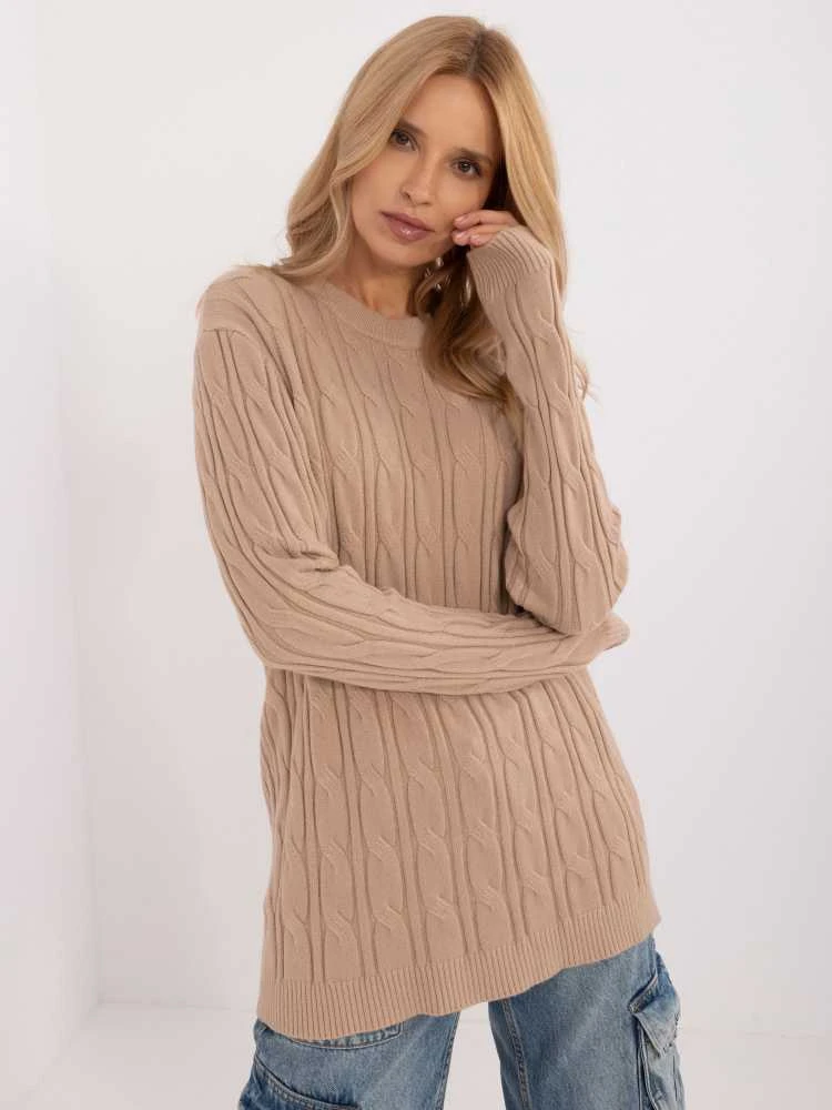 Wool Fashion Italia Megztinis-AT-SW-2343.88-camel