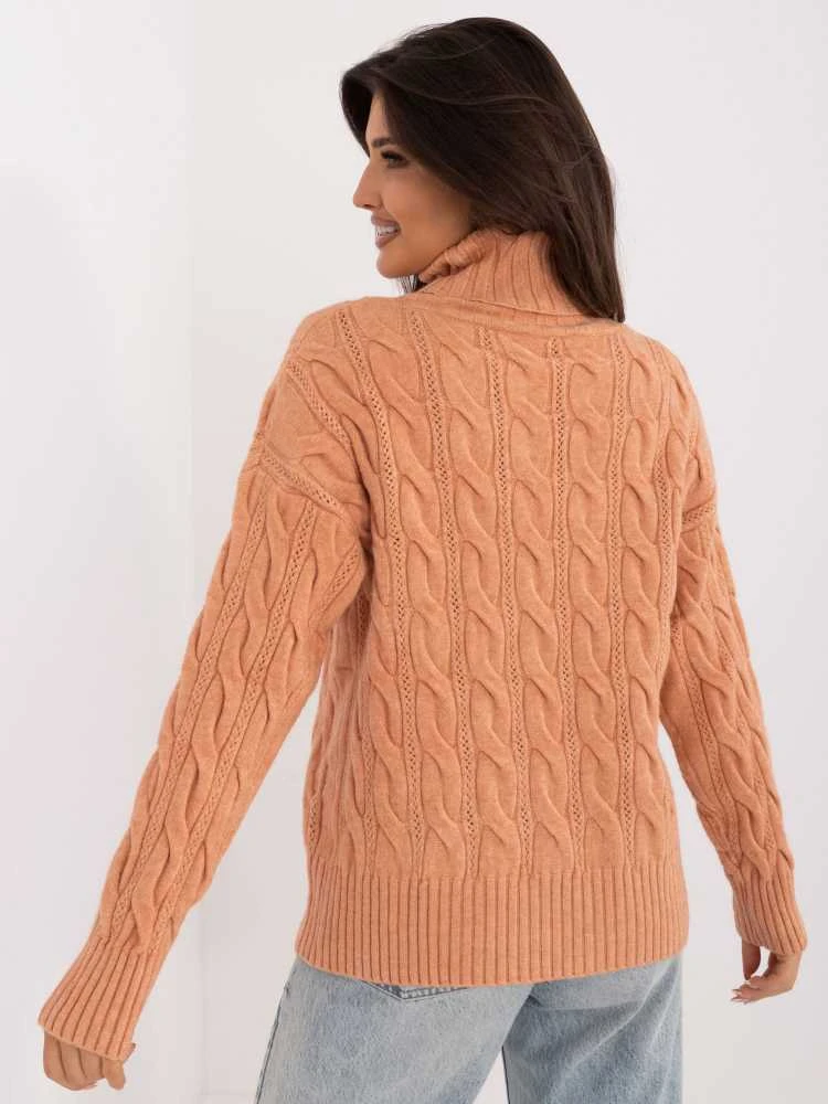 Wool Fashion Italia Megztinis-AT-SW-23445.00-šviesiai oranžinis