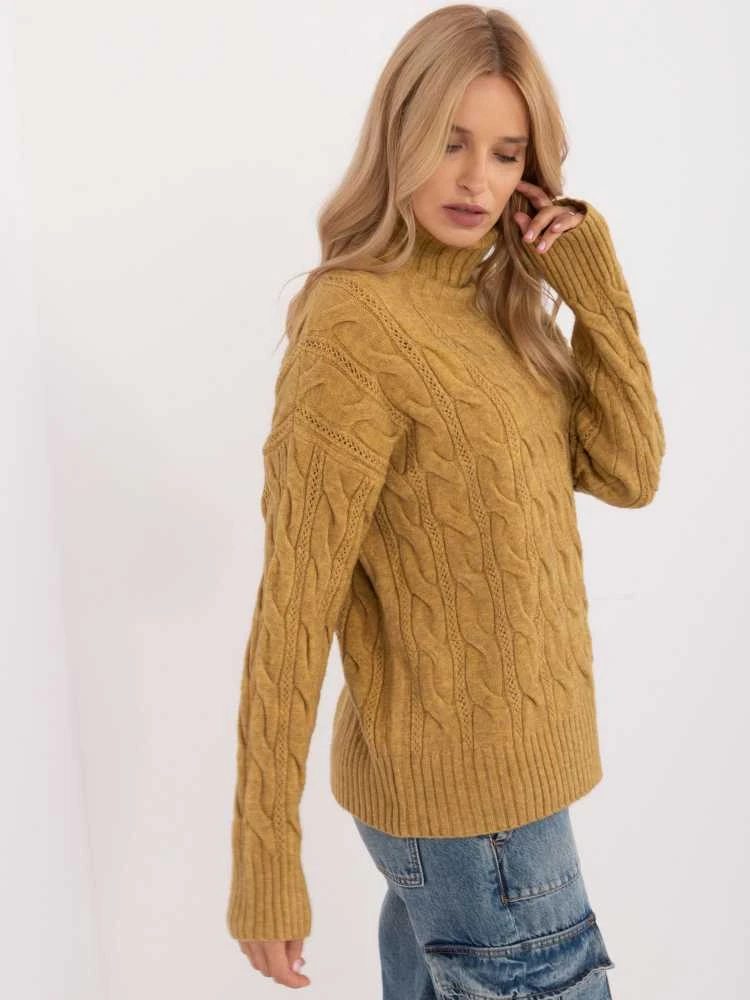 Wool Fashion Italia Megztinis-AT-SW-23445.00-alyvuogių
