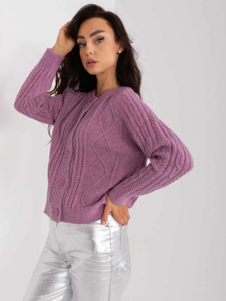 Wool Fashion Italia Megztinis-AT-SW-2346-2,99P-violetinė