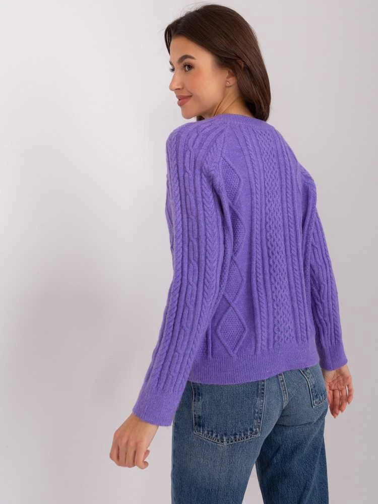 Wool Fashion Italia Megztinis-AT-SW-2346-2,99P-violetinė