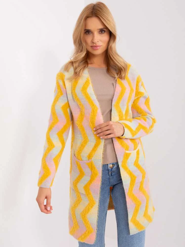 Wool Fashion Italia Megztinis-AT-SW-234701.34-geltonas