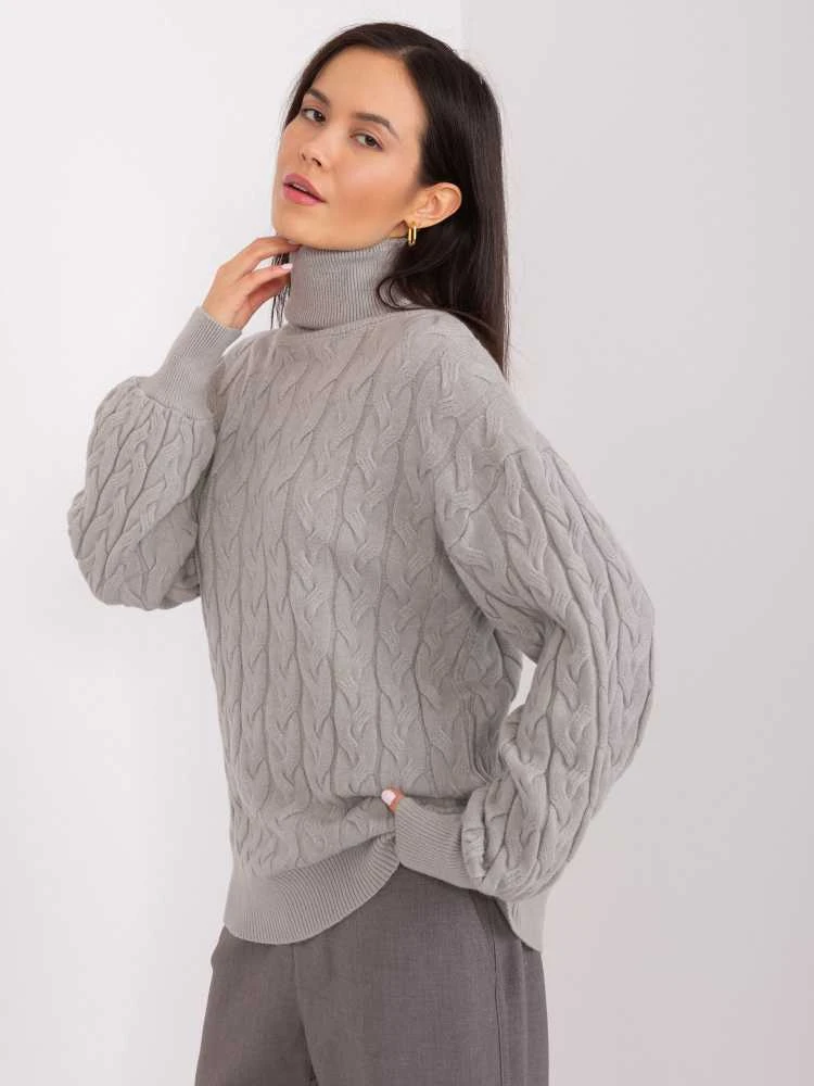 Wool Fashion Italia Megztinis-AT-SW-2348.88-pilkas